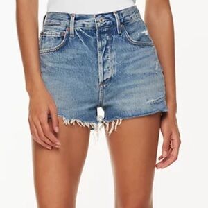 Algolde Jaden Button Fly Jean Shorts 25